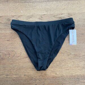 Speedo Anthracite X-LARGE Women's High Leg High Rise Bikini Swim Bottom NWT E